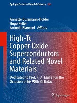 cover image of High-Tc Copper Oxide Superconductors and Related Novel Materials